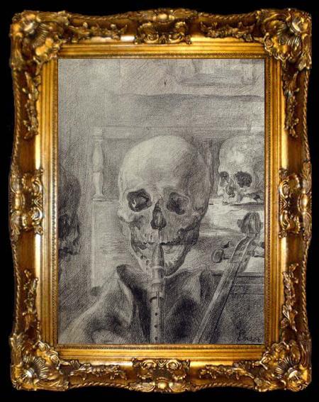 framed  James Ensor Skeleton Musicians, ta009-2